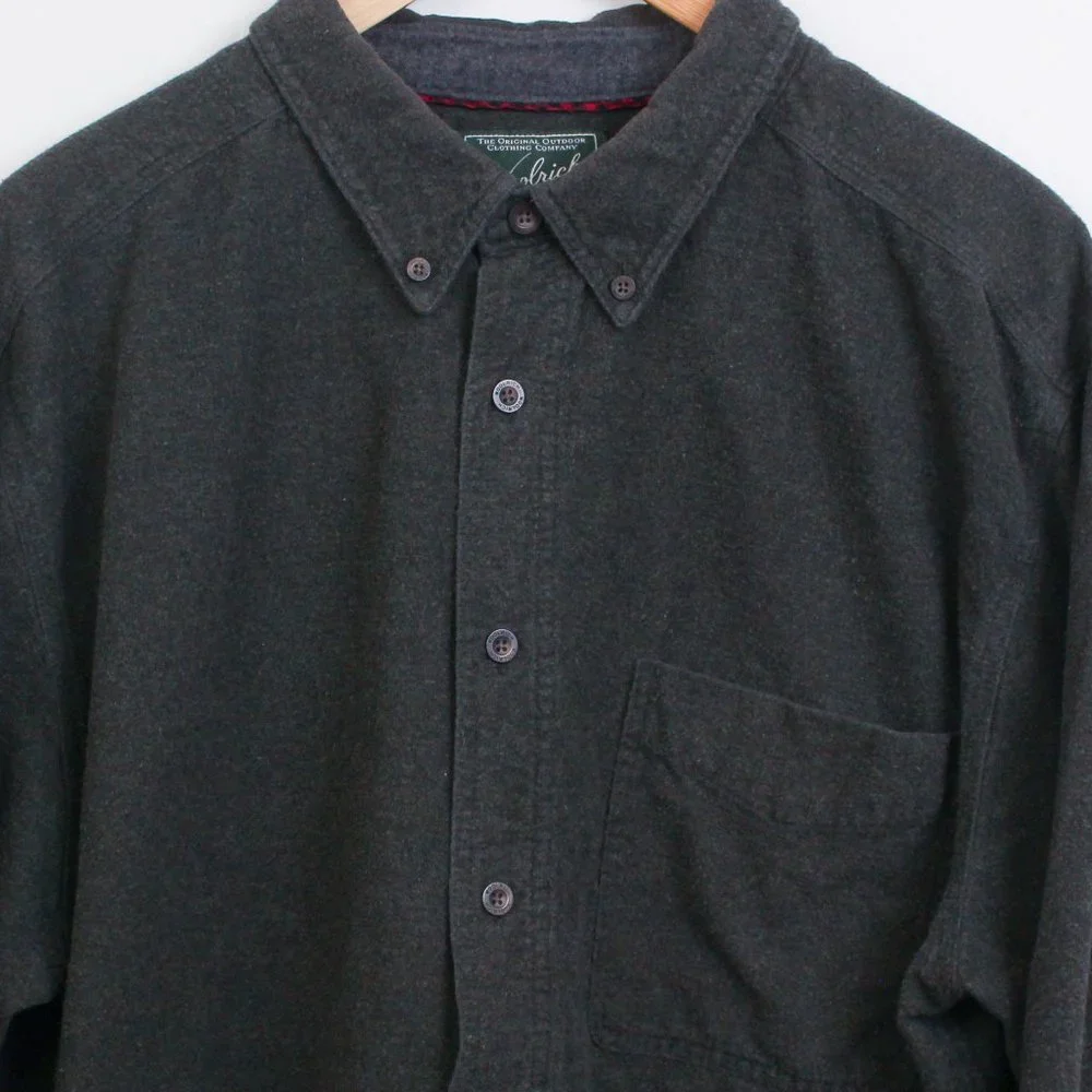 Woolrich Shirt Men's XXL Olive Heather Button Down - Picture 5 of 9
